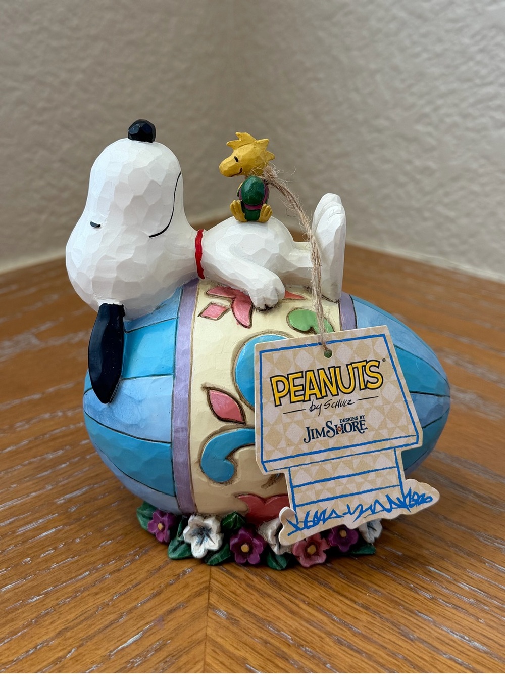 NWT Jim Shore Peanuts Snoopy and Woodstock Good Eggs Easter Figurine RARE